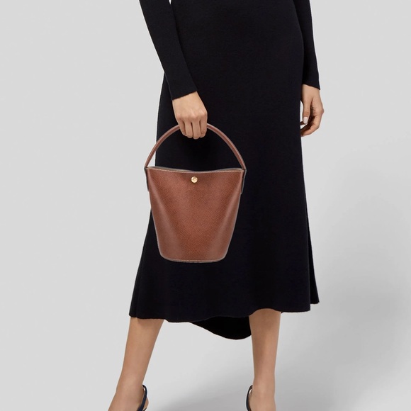 Longchamp Handbags - Longchamp Leather Top Handle Bag